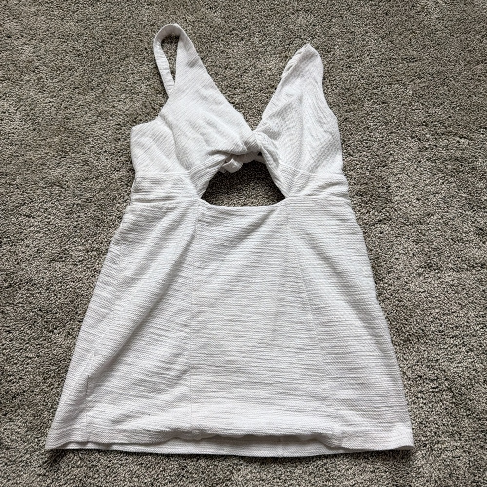 Free people White mini Dress size M